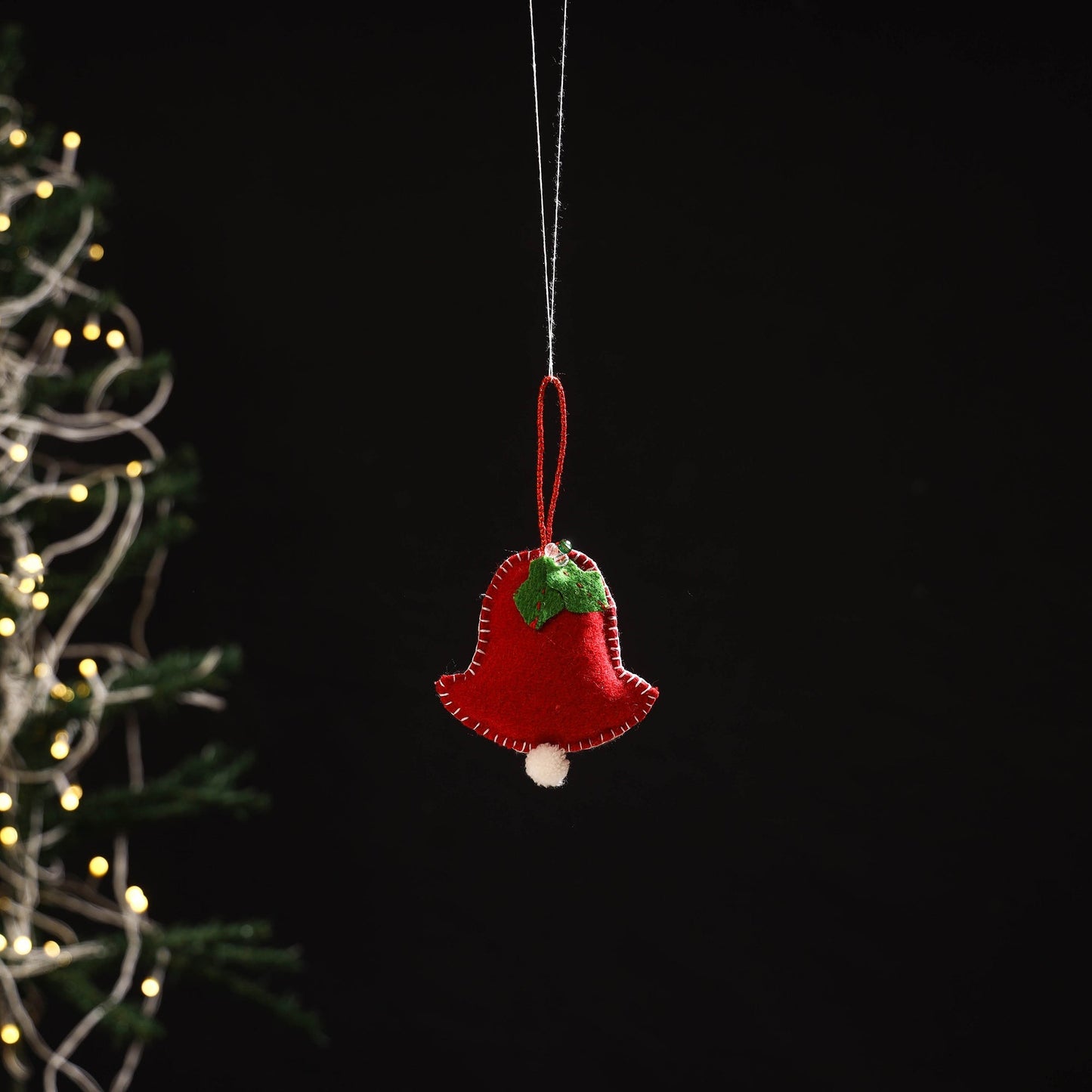 Handmade christmas ornament bell hanging 23 - handcrafted