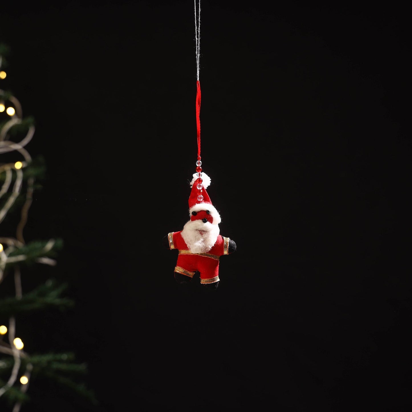 Handmade christmas ornament santa hanging 21 - handcrafted
