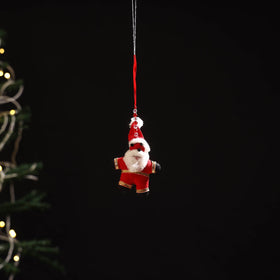 Handmade christmas ornament santa hanging 21 - handcrafted