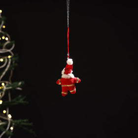 Handmade christmas ornament santa hanging 21 - handcrafted