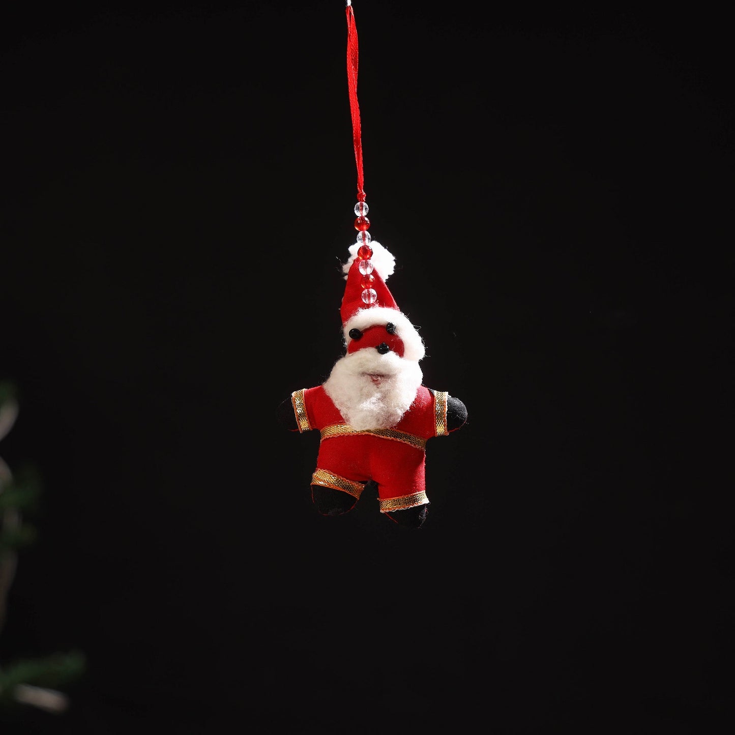 Handmade christmas ornament santa hanging 21 - handcrafted