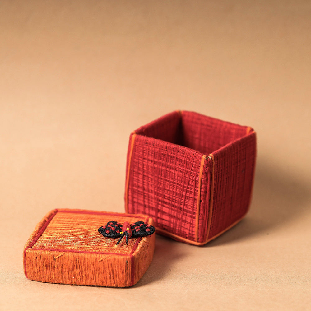  Handmade Coir Jewelry Box - Butterfly 
