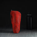 Red Handmade Cotton 1L Water Bottle Cover