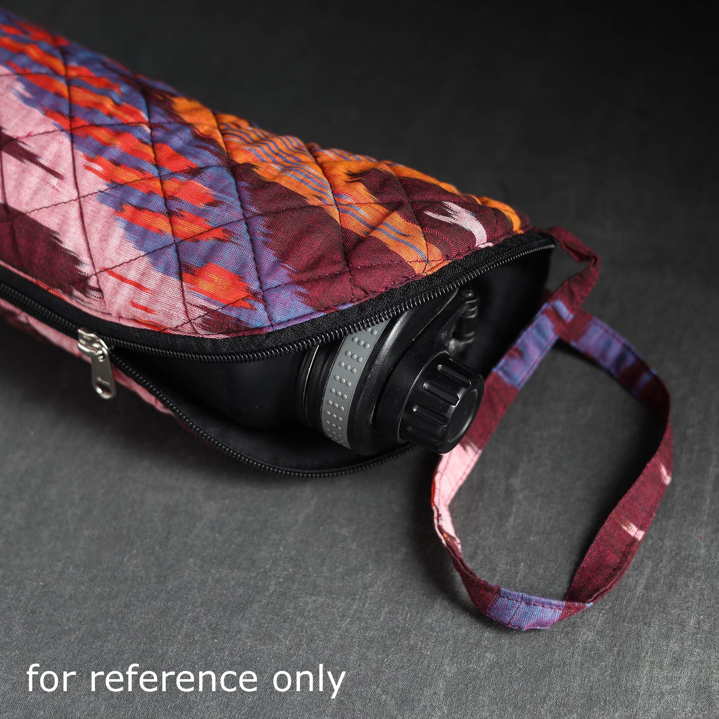  Red Handmade Cotton 1L Water Bottle Cover