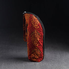 Red Handmade Cotton 1L Water Bottle Cover