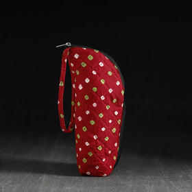  Red Handmade Cotton 1L Water Bottle Cover