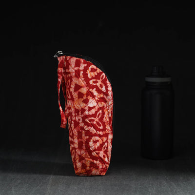  Red Handmade Cotton 1L Water Bottle Cover