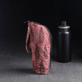 Red Handmade Cotton 1L Water Bottle Cover
