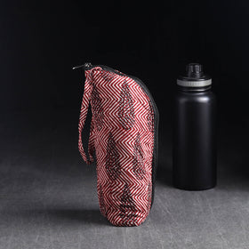 Red Handmade Cotton 1L Water Bottle Cover