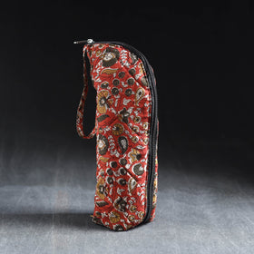 Red Handmade Cotton 1L Water Bottle Cover