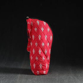 Red Handmade Cotton 1L Water Bottle Cover
