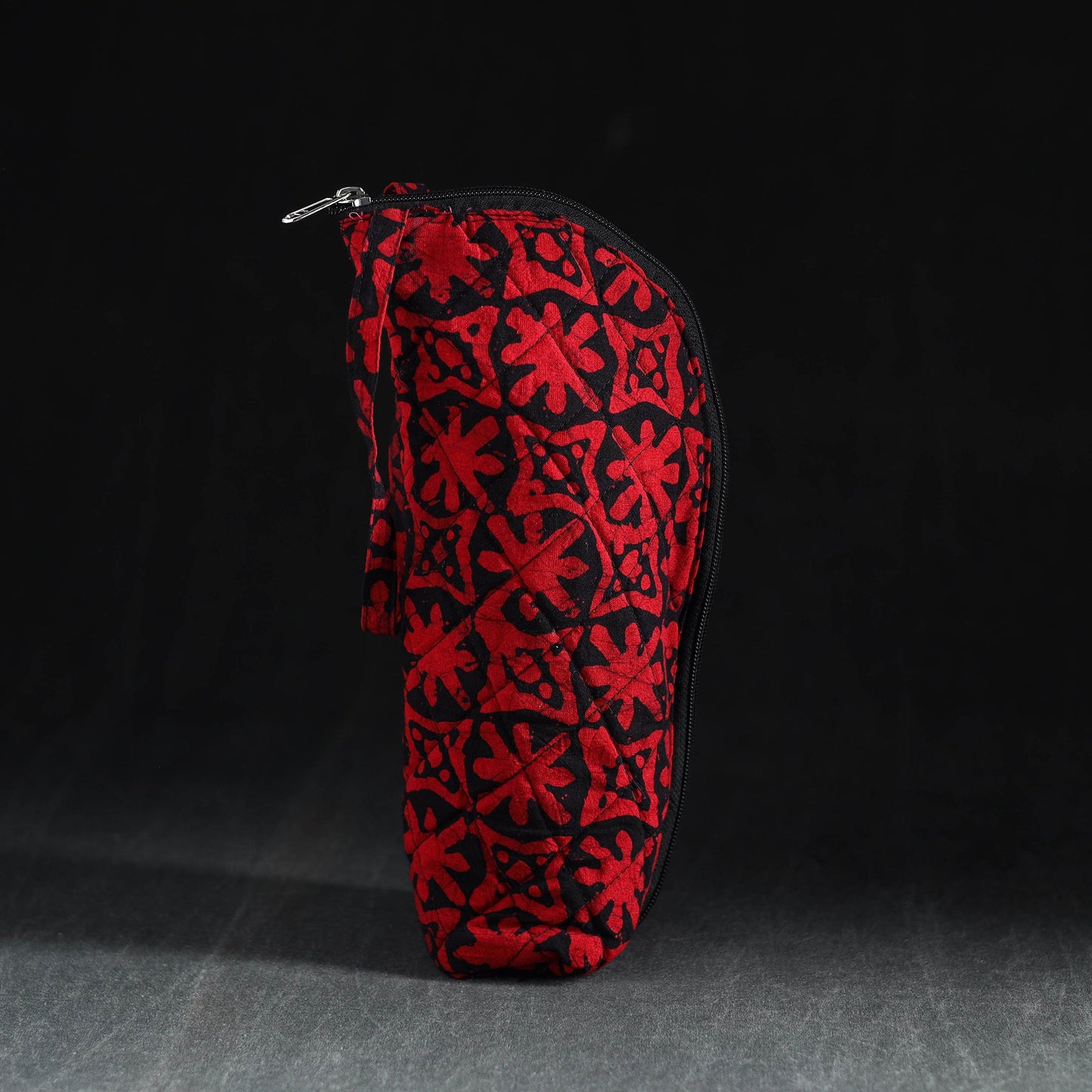 Red Handmade Cotton 1L Water Bottle Cover