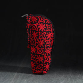Red Handmade Cotton 1L Water Bottle Cover