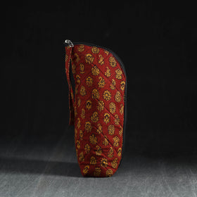 Red Handmade Cotton 1L Water Bottle Cover