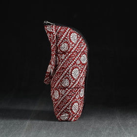Red Handmade Cotton 1L Water Bottle Cover