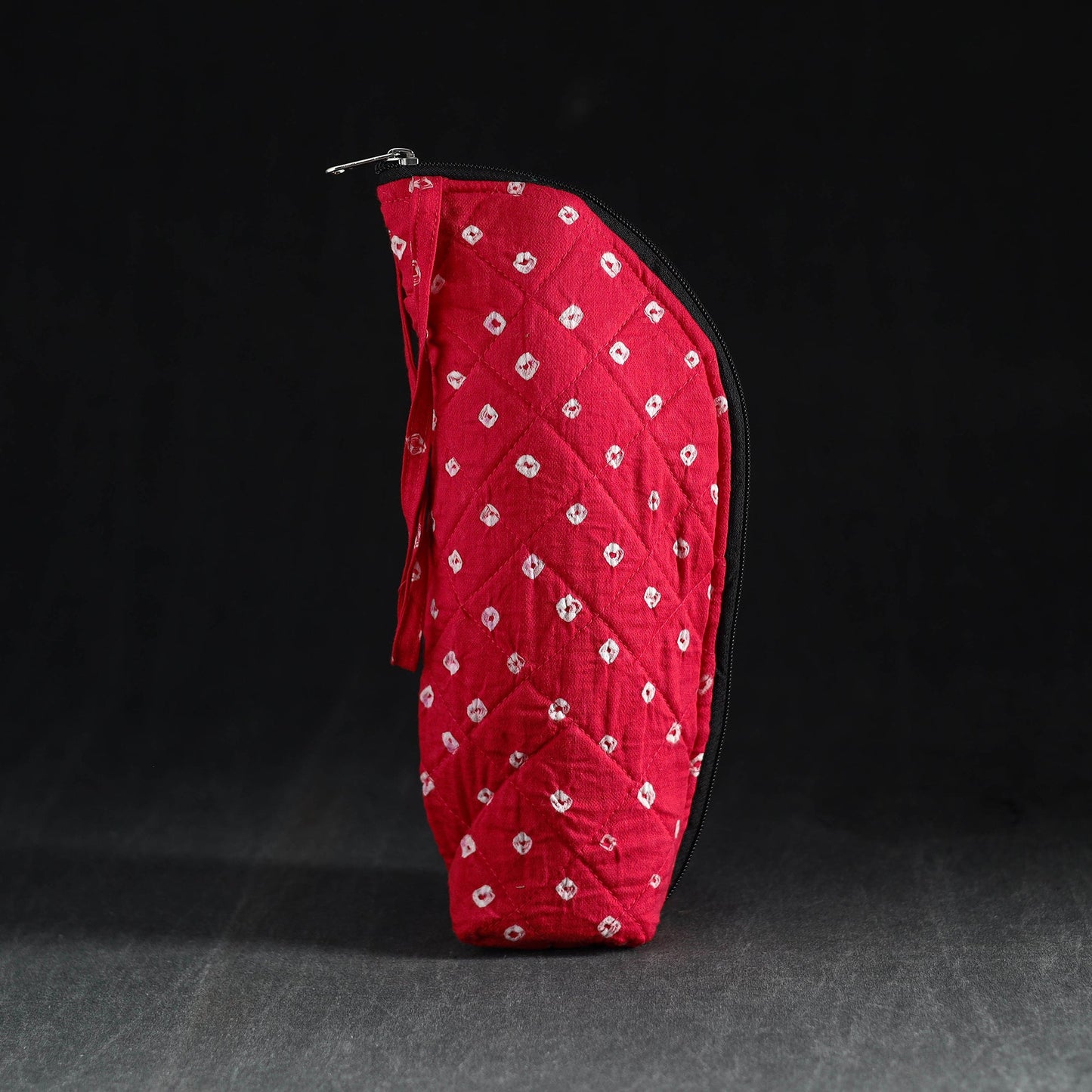 Red Handmade Cotton 1L Water Bottle Cover
