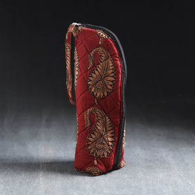 Red Handmade Cotton 1L Water Bottle Cover