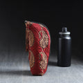 Red Handmade Cotton 1L Water Bottle Cover
