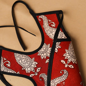 Red Handmade Cotton Baby Bib