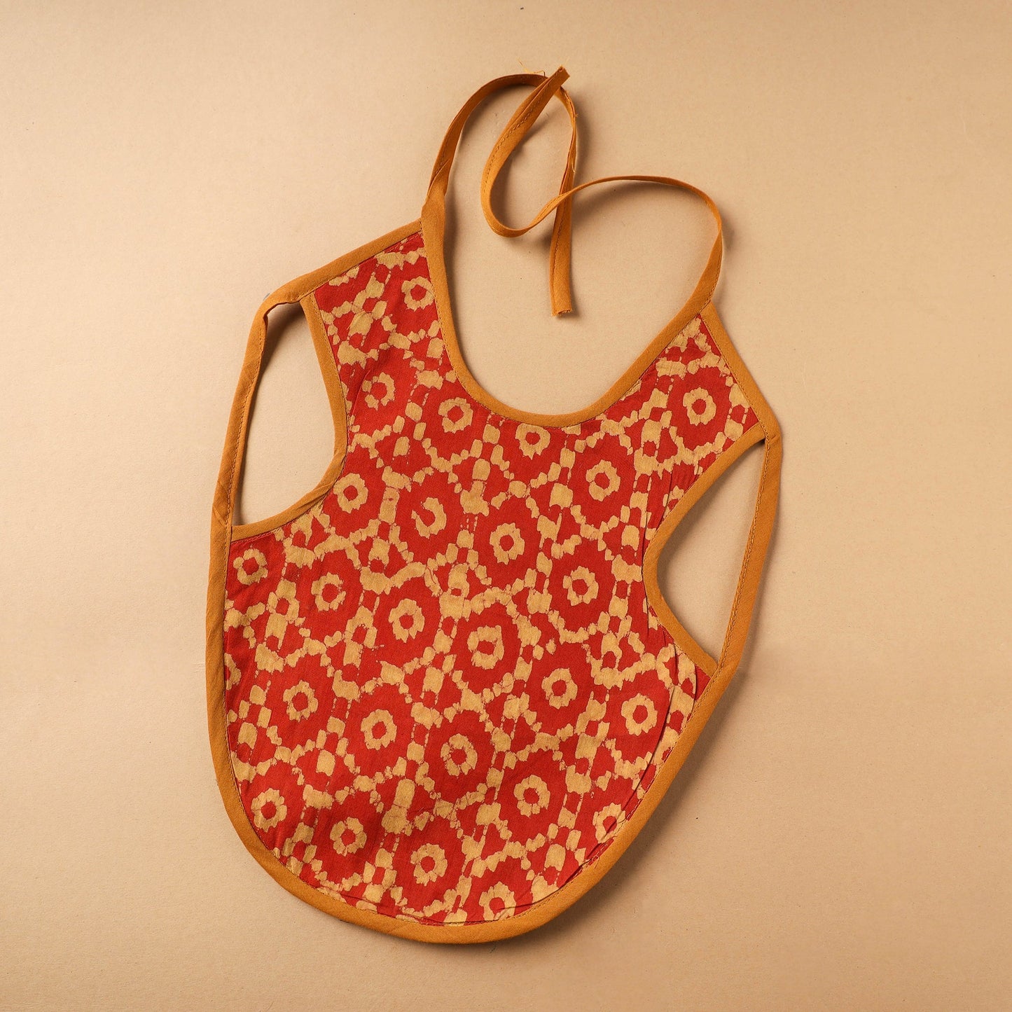 Buy Red Handmade Cotton Baby Bib
