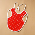 Red Handmade Cotton Baby Bib