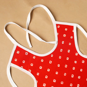 Red Handmade Cotton Baby Bib