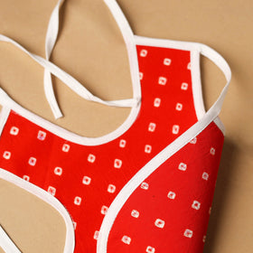Red Handmade Cotton Baby Bib