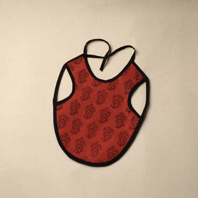 Red  Handmade Cotton Baby Bib