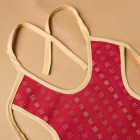 Red Handmade Cotton Baby Bib