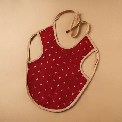 Buy Red Handmade Cotton Baby Bib
