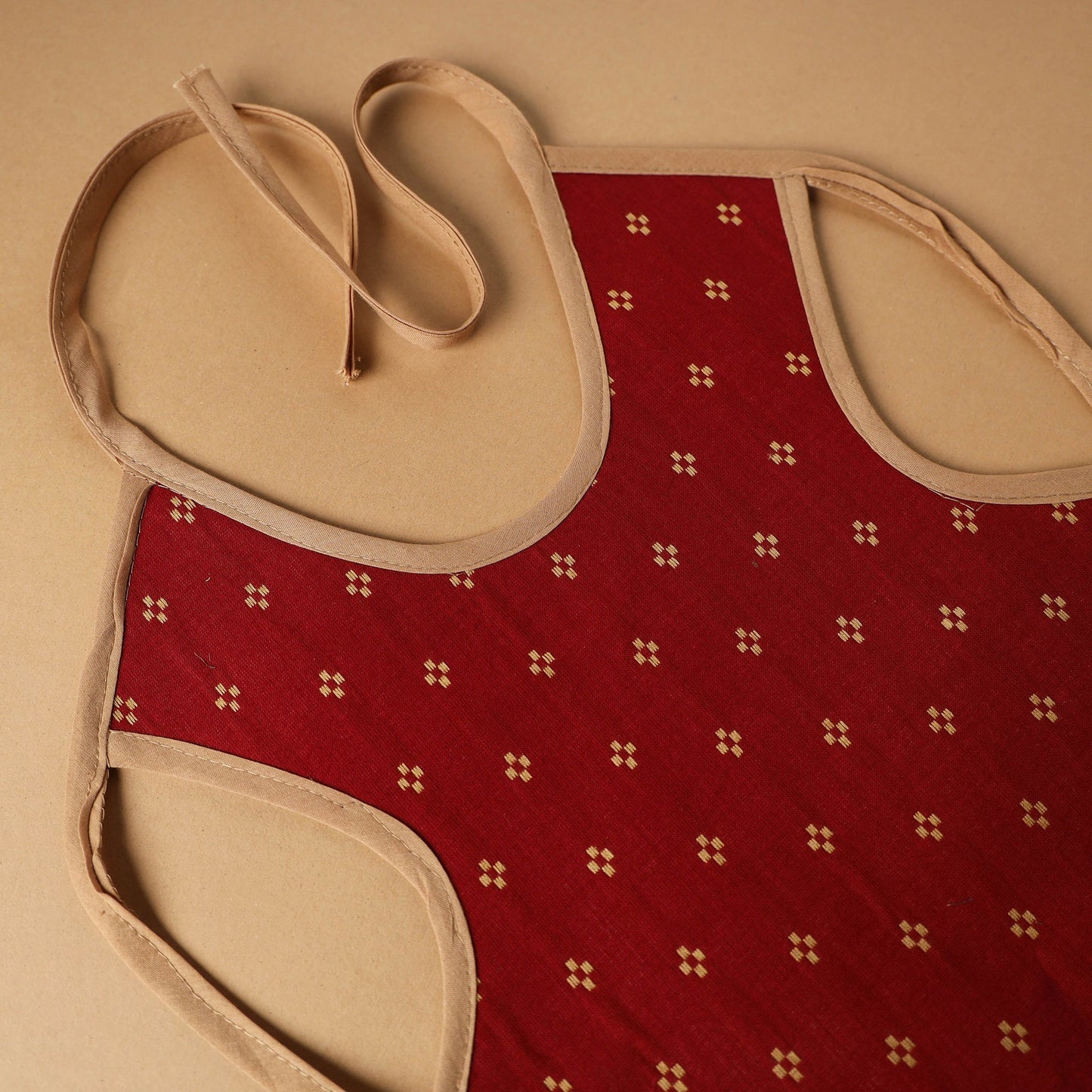 Buy Red Handmade Cotton Baby Bib