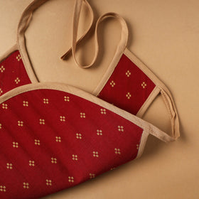 Buy Red Handmade Cotton Baby Bib