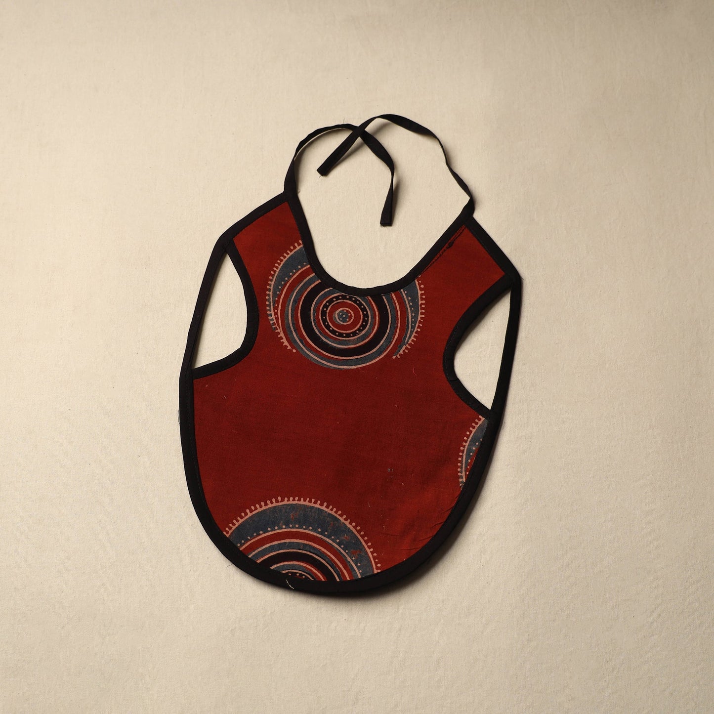Red Handmade Cotton Baby Bib