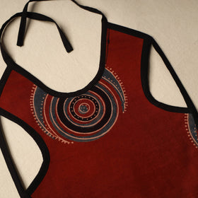 Red Handmade Cotton Baby Bib