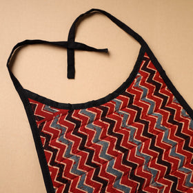 Red Handmade Cotton Baby Bib