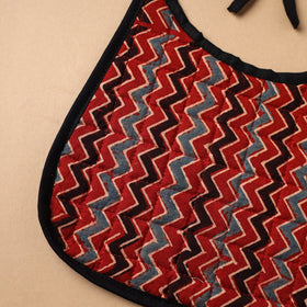 Red Handmade Cotton Baby Bib