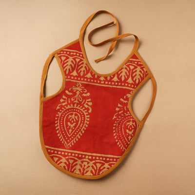 Buy Red Handmade Cotton Baby Bib