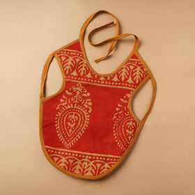 Buy Red Handmade Cotton Baby Bib