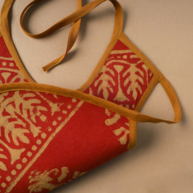 Buy Red Handmade Cotton Baby Bib