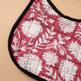 Red Handmade Cotton Baby Bib