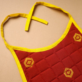 Red Handmade Cotton Baby Bib