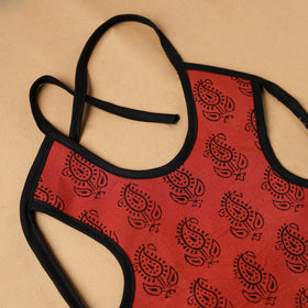 Red Handmade Cotton Baby Bib