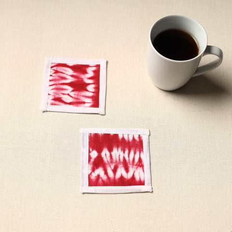 Blue Handmade Cotton Coasters (Set of 2)