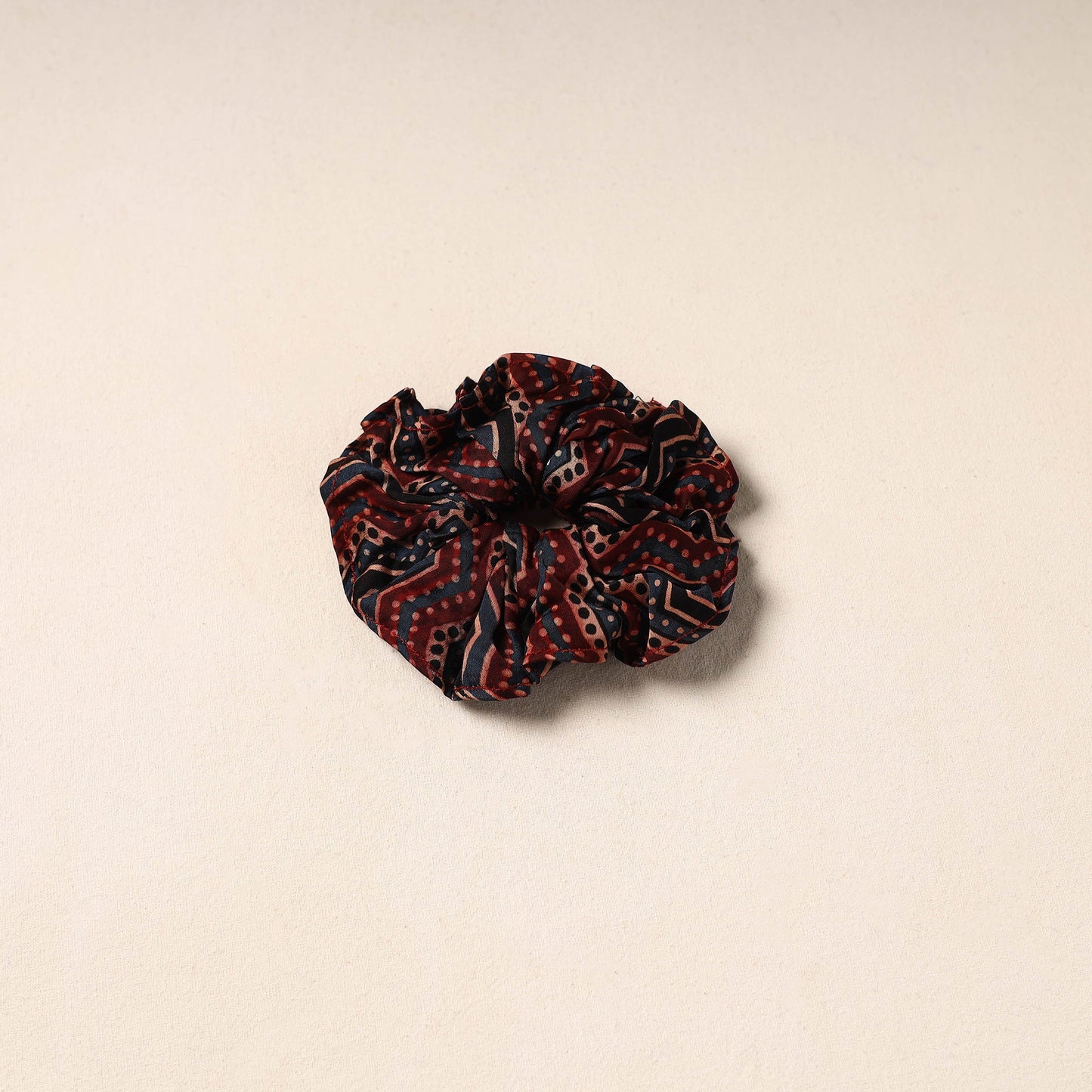 Red Handmade Cotton Elastic Rubber Band/Scrunchie