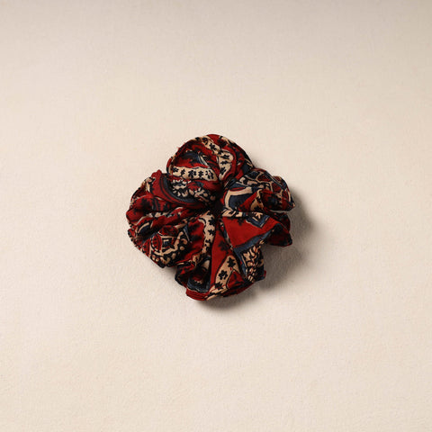 Red Handmade Cotton Elastic Rubber Band/Scrunchie