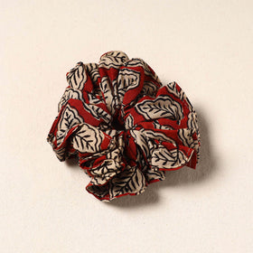 Red Handmade Cotton Elastic Rubber Band/Scrunchie