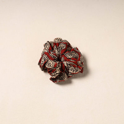 Red Handmade Cotton Elastic Rubber Band/Scrunchie