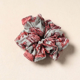 Red Handmade Cotton Elastic Rubber Band/Scrunchie