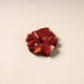 red Handmade Cotton Elastic Rubber Band/Scrunchie