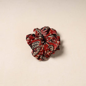 Red Handmade Cotton Elastic Rubber Band/Scrunchie